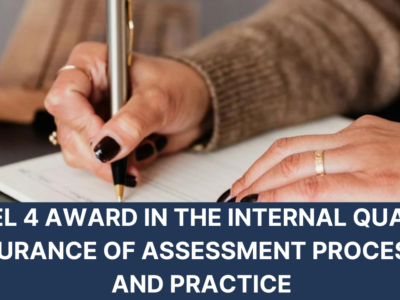 Level 4 Award in the Internal Quality Assurance of Assessment Processes and Practice
